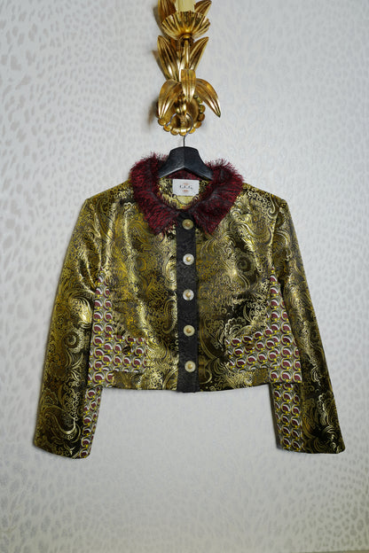 Kurze Jacquard Jacke