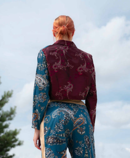 Jacke mit Paisley Motiven
