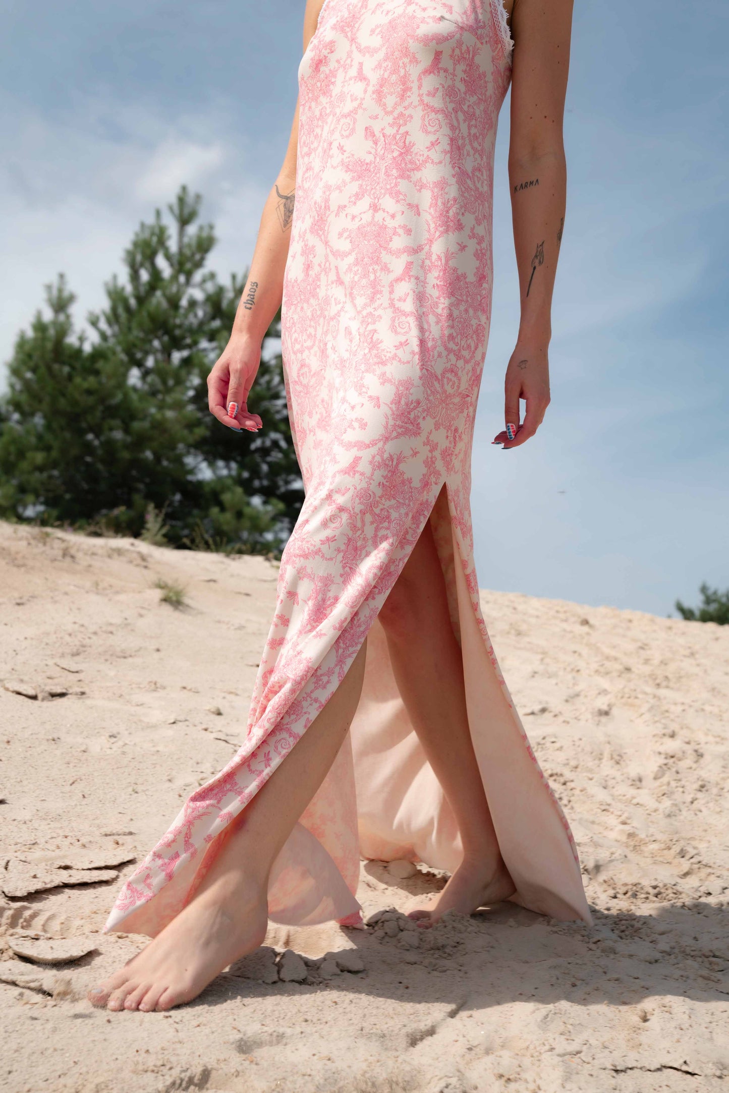 Long slip dress