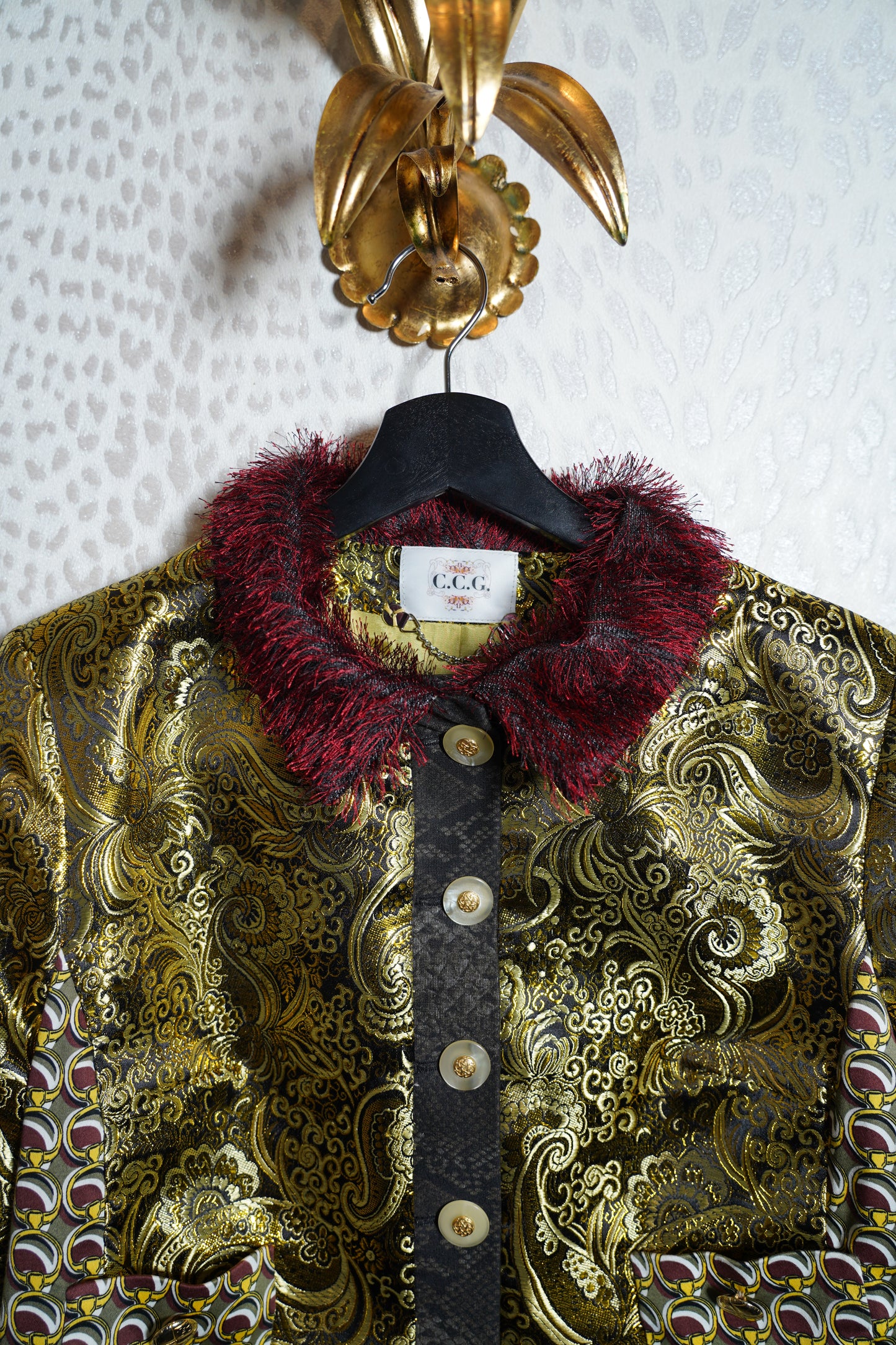 Kurze Jacquard Jacke