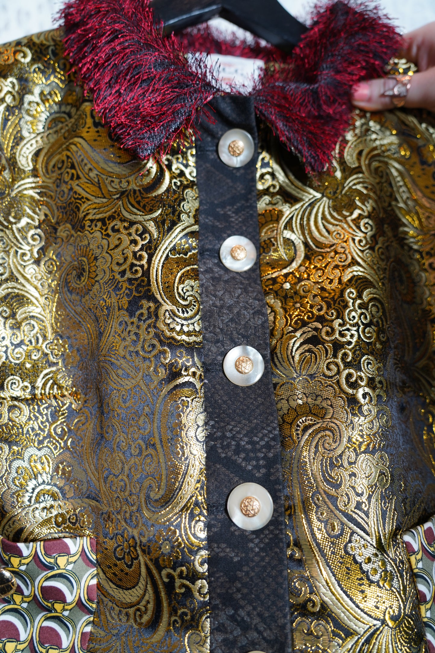 Kurze Jacquard Jacke