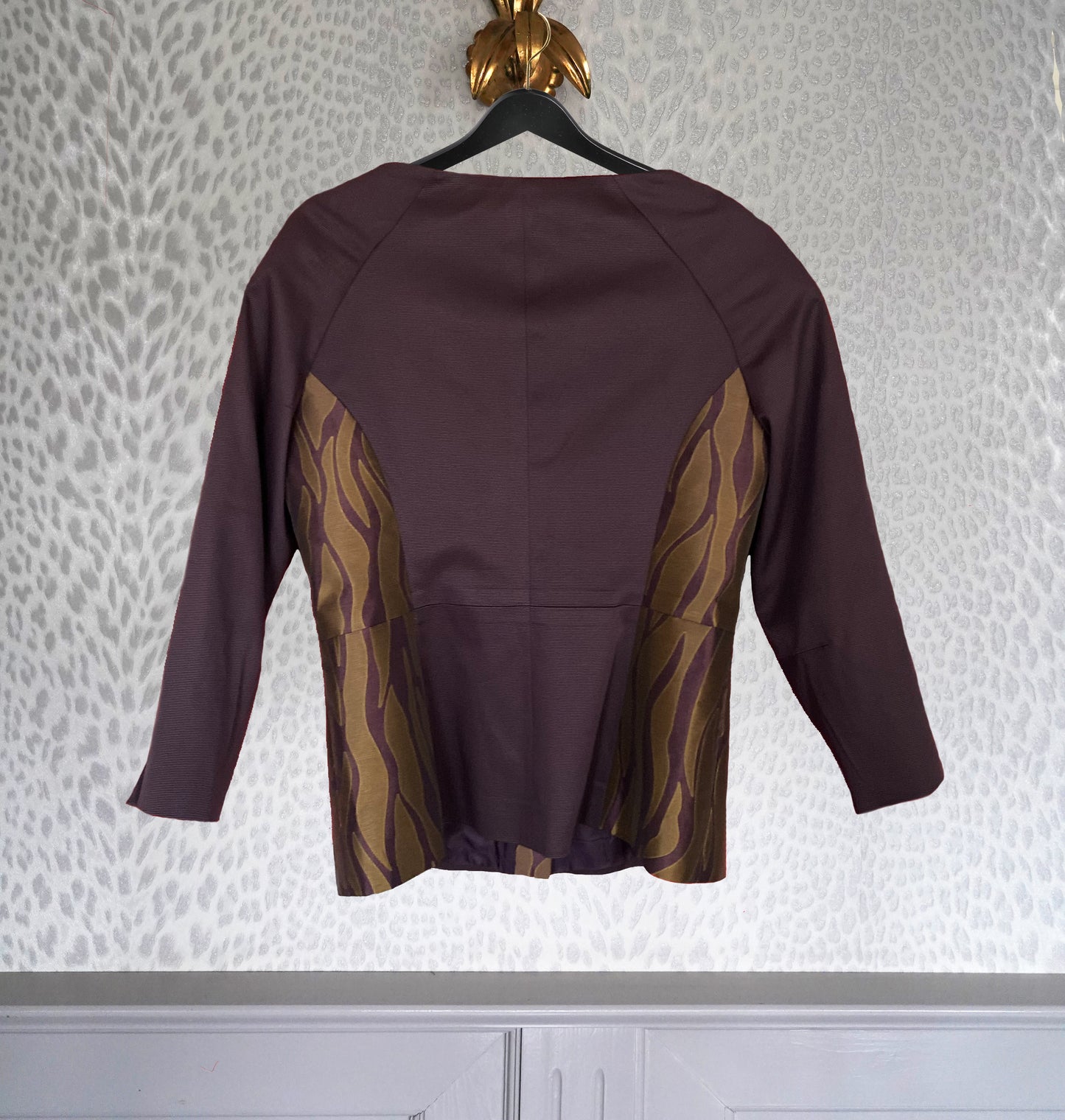 Jacket with button placket