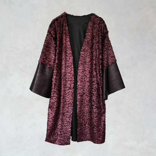 Kimonomantel aus Fellimitat