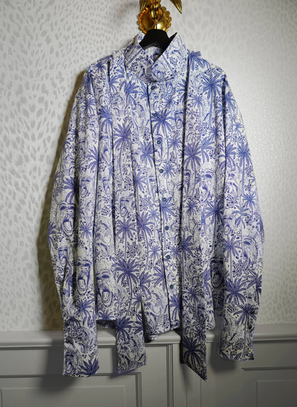 Print Hemd mit Schluppe