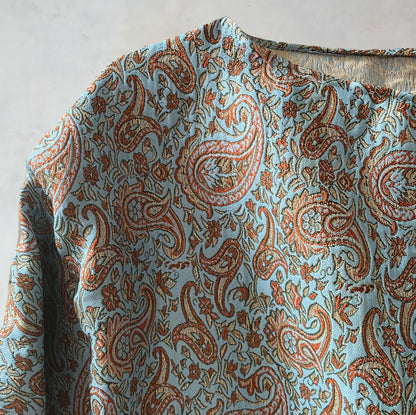 Sweatshirt in paisley brocade