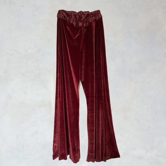 Samthose mit elastischem Bund