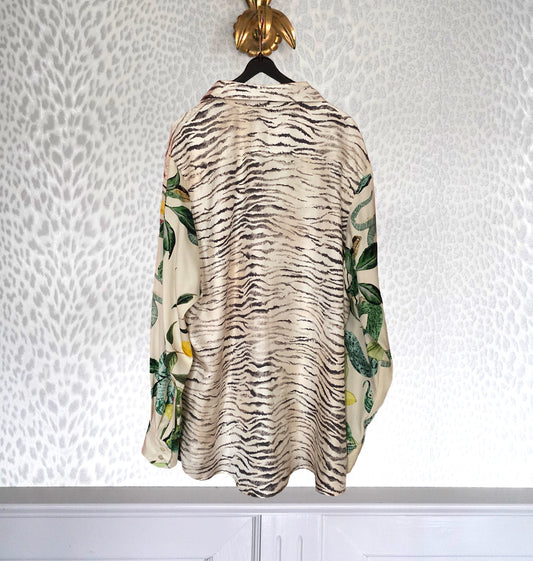 Seidenhemd im Mustermix