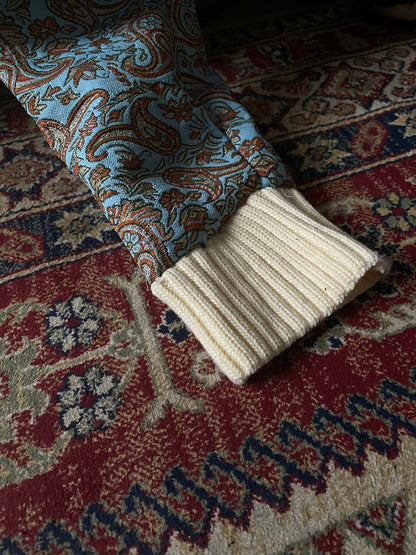 Sweatshirt in paisley brocade