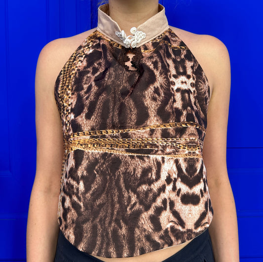 Top mit Animalprint