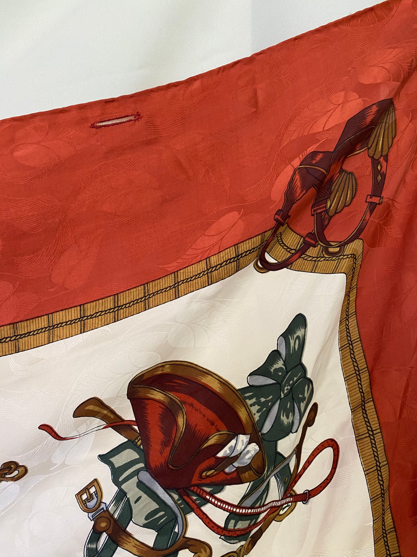 Silk wrap skirt with motifs