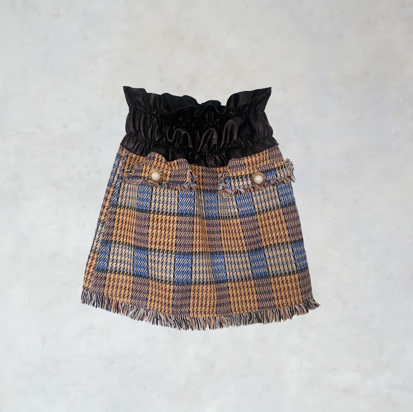 Skirt with houndstooth pattern 