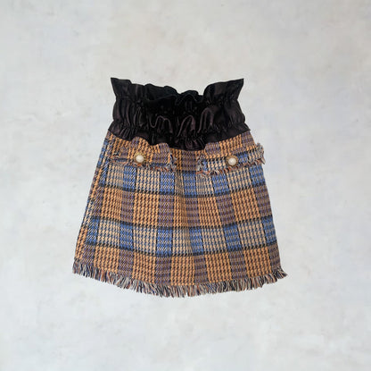 Skirt with houndstooth pattern 