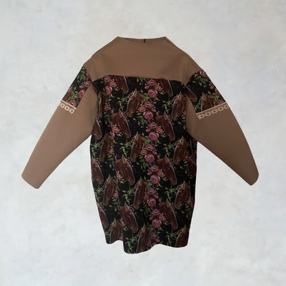 Abito in maglia softshell multifunzionale con motivi